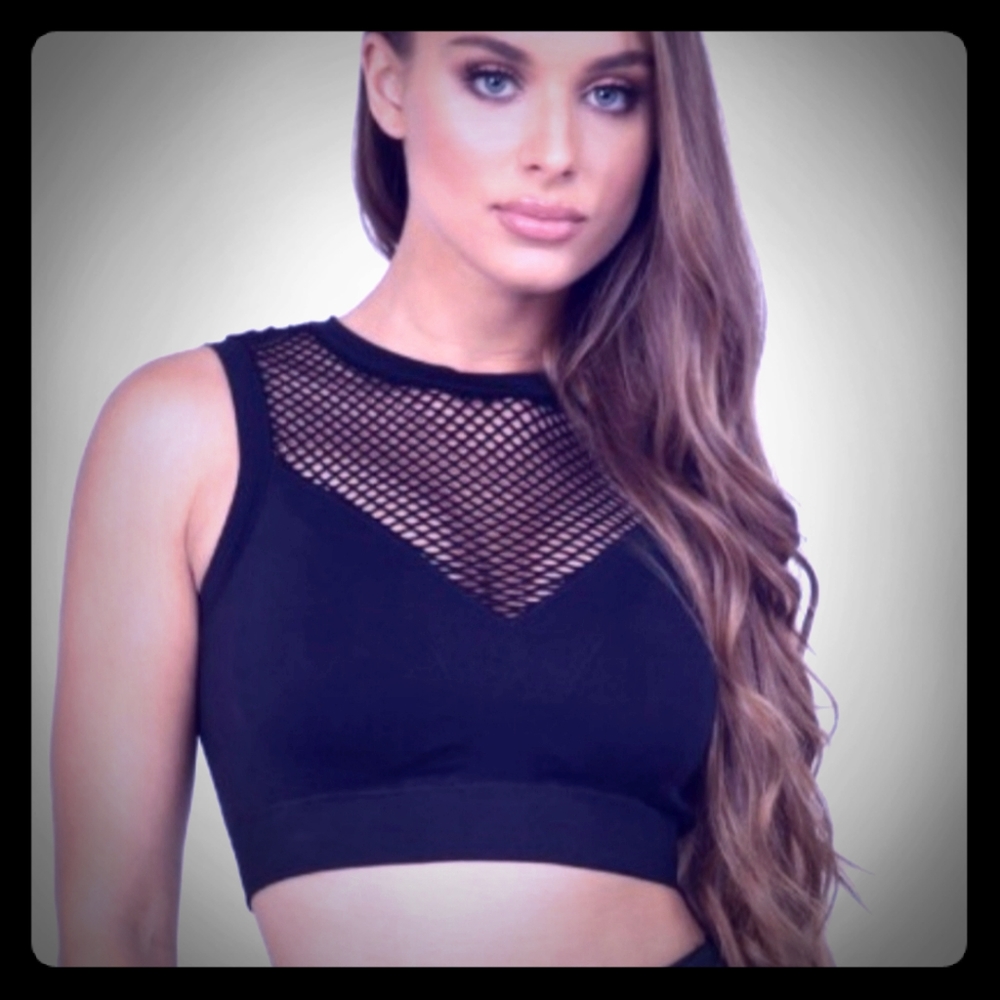 #13 🦋HOST PICK‼😍Seamless Mesh High Neck Sports Bra‼